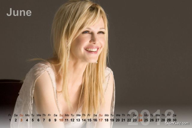 Click to Enlarge - Beautiful Women Calendar Of 2018