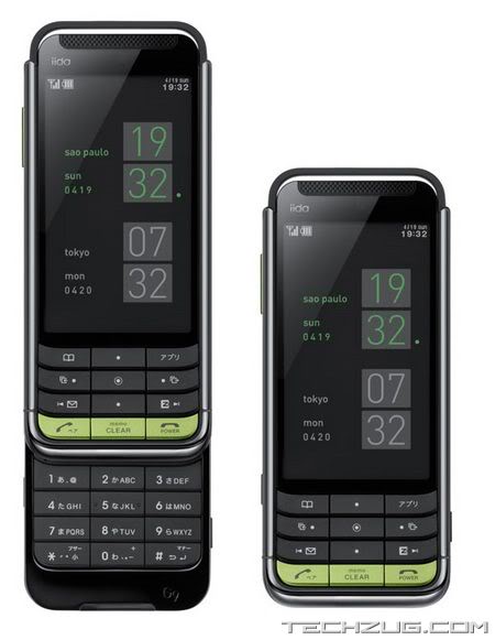 KDDI iida G9 Slider Mobile Phone
