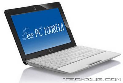 Asus SeaShell Eee PC 1008HA 10-inch Netbook