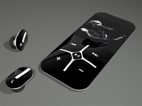 Digital MP3 Player Concept with Wireless Stereo HeadSet