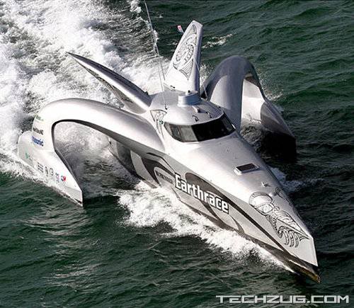 World Speed Record Eco-Boat Powered by Human Fat